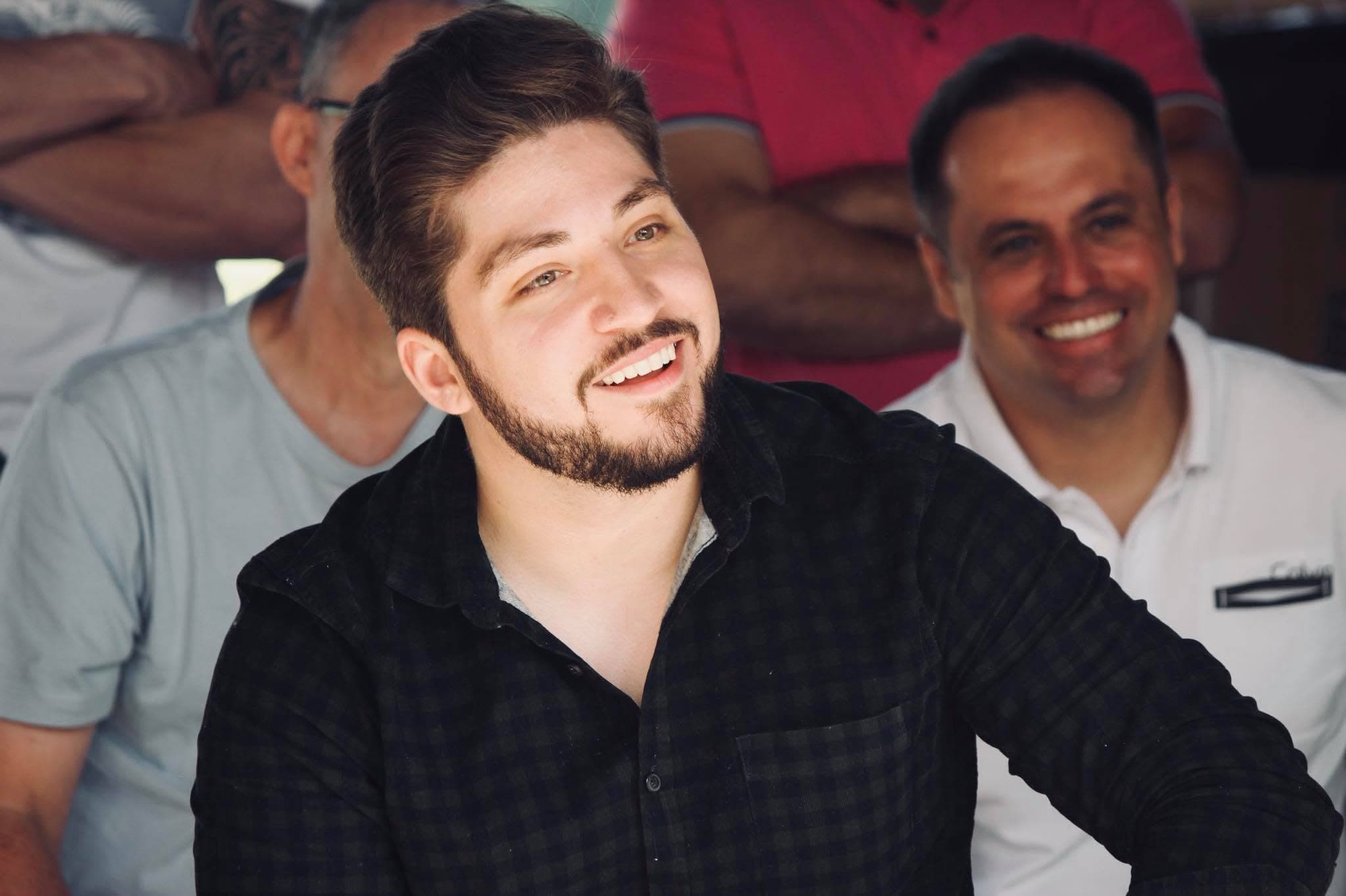 Gui Parras em evento familiar.
